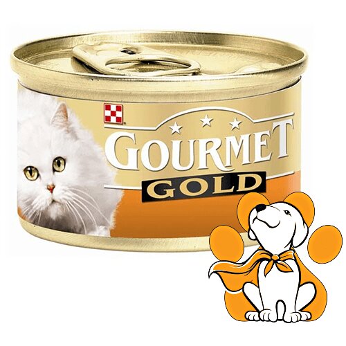 Purina Gourmet gold Mousse Ćuretina 85g, Konzervirana Hrana za Odrasle Mačke Slike