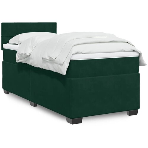 Box spring krevet s madracem tamnozeleni 100x200 cm bar&scaron;unasti Cijene