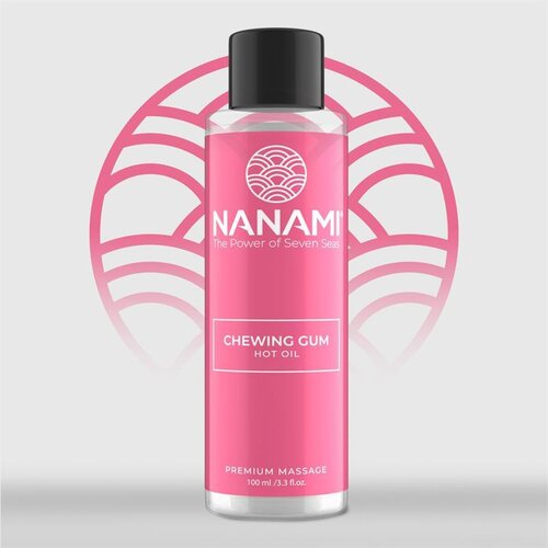 Nanami masažno ulje s toplinskim učinkom, aroma žvakaće gume 100 ml Slike