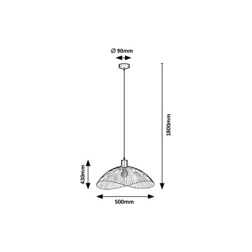 Rabalux iduna,visilica E27 1x60W,m. Slike