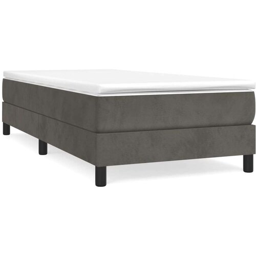 VidaXL Okvir za krevet s oprugama tamnosivi 80x200 cm bar&amp;scaron;unasti Slike
