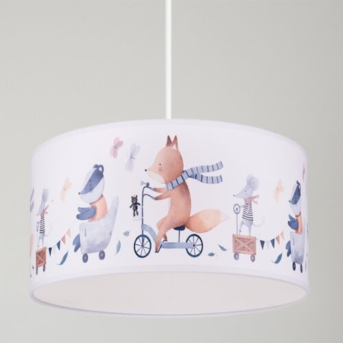  Brilagi - LED dečiji luster na sajli BOBO 1xE27/10W/230V prečnika 35 cm bela/sa životinjama Slike