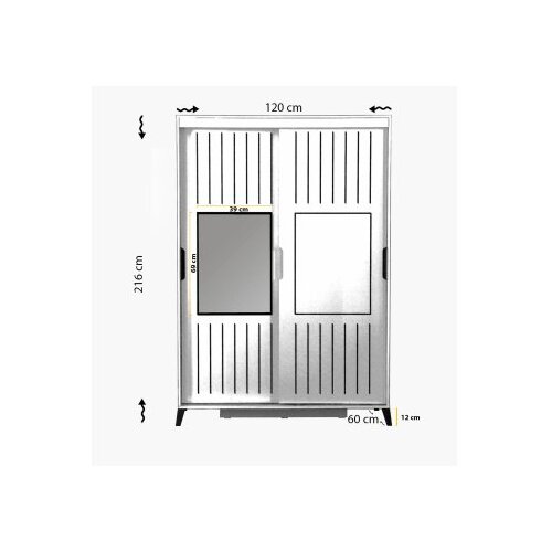 Hanah home Pasific Home Fuga 120 - Oak Oak Wardrobe Slike