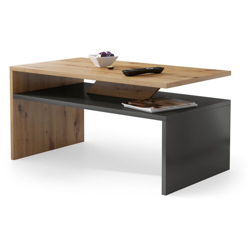 Mazzoni klub sto prima hrast artisan antracit Slike