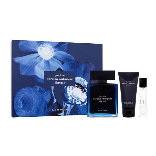 Narciso Rodriguez For Him Bleu Noir Set parfemska voda 100 ml + parfemska voda 10 ml + gel za tuširanje 50 ml za moške