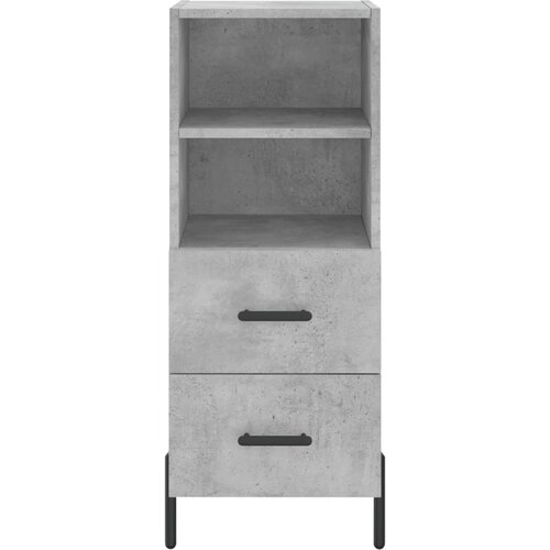  Visoka komoda siva betona 34,5x34x180 cm od konstruiranog drva Slike