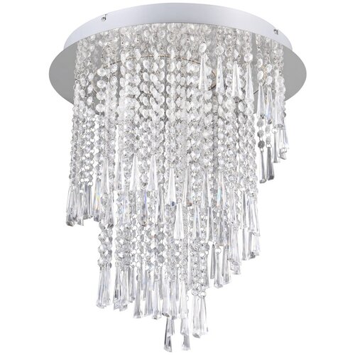 Tri O led stropna svetilka v srebrni barvi &amp;oslash; 45 cm pomp &amp;ndash; Slike