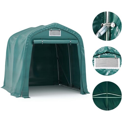  Garažni &amp;scaron;ator PVC 2,4 x 2,4 m zeleni Slike