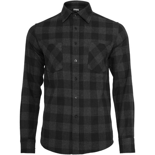 Urban Classics Plaid flannel shirt blk/cha Slike