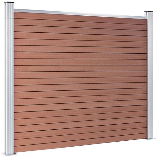  Panel za ogradu WPC 180 x 146 cm smeđi Slike