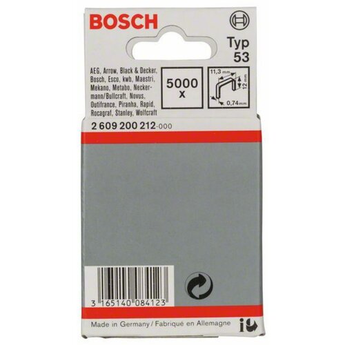 Bosch Municija za heftalicu 11.4 x 0.74 x 12 mm Slike