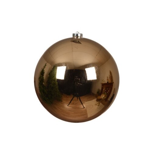 Dekordom novogodišnja dekoracija - hanging bauble 14cm 022303 - pecan brown - kmg ( 043306 ) Cene