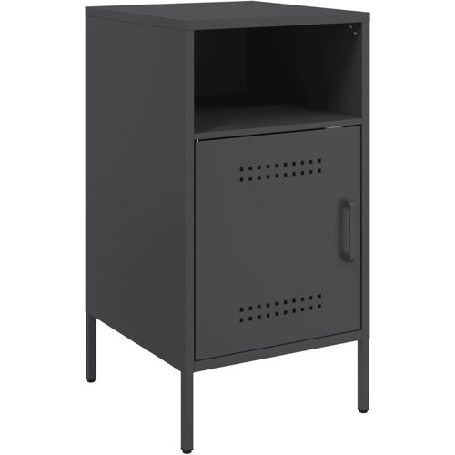 Maison Chic Nočna omarica - Nočna miza črna 36x39x68 cm jeklo, (21690461) Cene