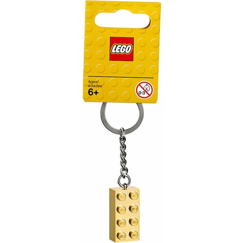 Lego Dodaci 850808 Privezak kocka 2x4 - zlatna Slike