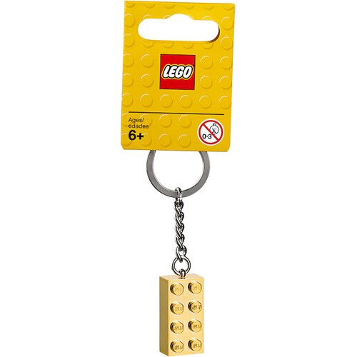 Lego Dodatki 850808 Obesek za ključe 2x4 - Zlata Slike