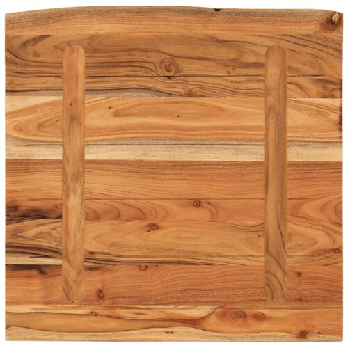  Kupaonska radna ploča 60x60x2,5 cm četvrtasta od drva bagrema Slike