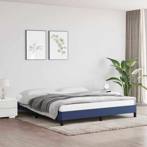  Okvir za krevet bez madraca plavi 180x200 cm od tkanine Cijene