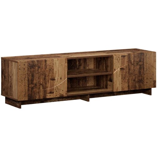  TV stalak 140 x 34,5 x 40 cm Staro drvo Konstruirano drvo Slike