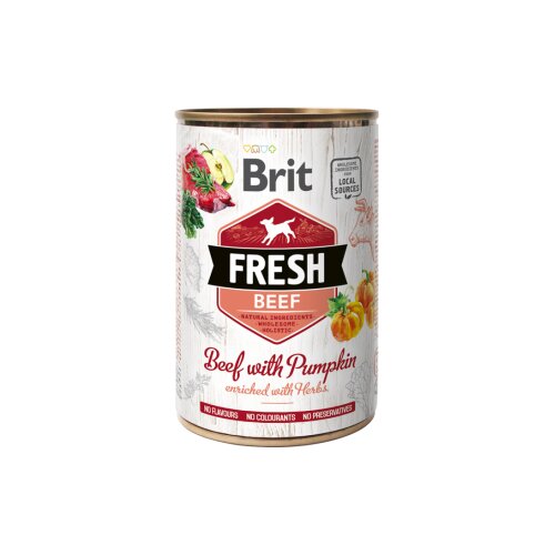 Brit Fresh Beef with Pumpkin 400g - 6 konzervi Slike