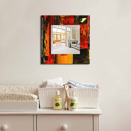 Wallity Ogledalo MA-26, 50x50 cm, Šareno Cene