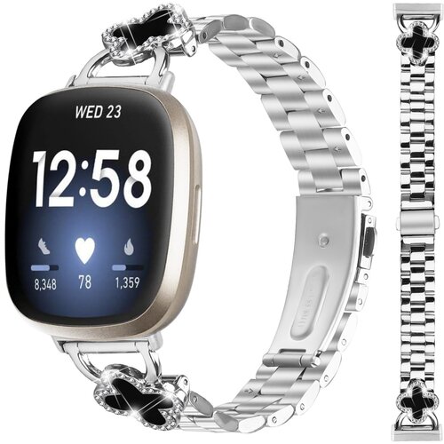 INF Zamenjava/Kompatibilen del &ndash; Clover nerjaveče jeklo pa&scaron;ček za Fitbit Versa 4/Versa 3/Sense 2, (5000130019) Cene