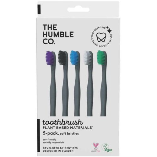 The Humble&Co Humble 5 pack plant based 5 colors soft četkica za zube Cene
