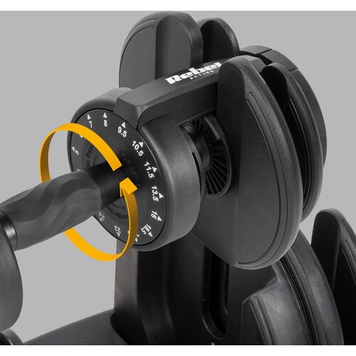 Rebel Active RBA-2303 &amp;ndash; Podesiva enoročna utež 2,5&amp;ndash;24 kg, avtomatsko nastavljanje, 15 ravni teže Slike