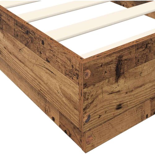  Okvir kreveta za pod Staro drvo 80 x 200 cm Konstruirano drvo - Staro drvo Slike