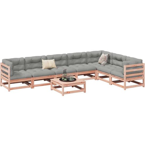  8-dijelni set vrtnih sofa od masivnog drva duglazije Cene