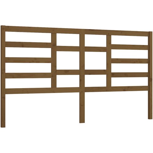 Maison Chic posteljno vzglavje - vzglavna omarica - nočna omarica medeno rjavo 186x4x104 cm trdna borovina, (21707129) Cene
