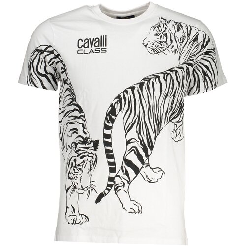Cavalli Class MEN&#39;S SHORT SLEEVED T-SHIRT WHITE Cene