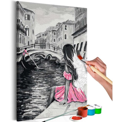  Slika za samostalno slikanje - Venice (A Girl In A Pink Dress) 40x60 Cijene