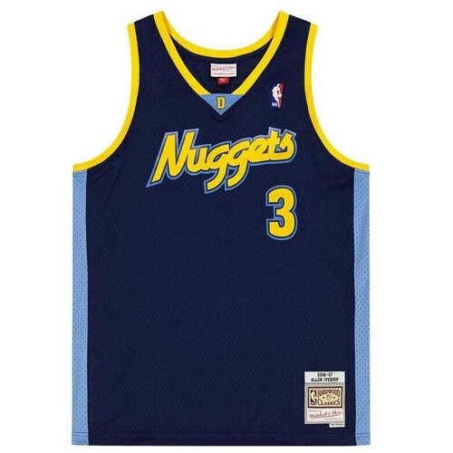 Mitchell And Ness Majice s kratkimi rokavi Nba Swingman Denver Nuggets Allen Iverson pisana Cene