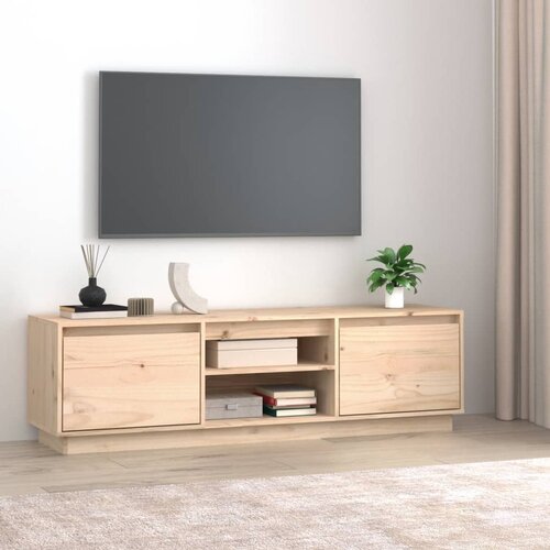 vidaXL TV omarica 140x35x40 cm trdna borovina Cene
