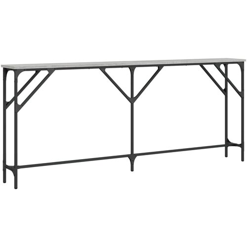Maison Chic konzolna miza - miza ob steni siva sonoma 180x23x75 cm inženirski les, (21786130) Slike