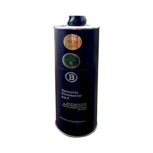 Berghofer Farmery &amp;Scaron;tajersko bučno olje v pločevinki - 1.000 ml Slike