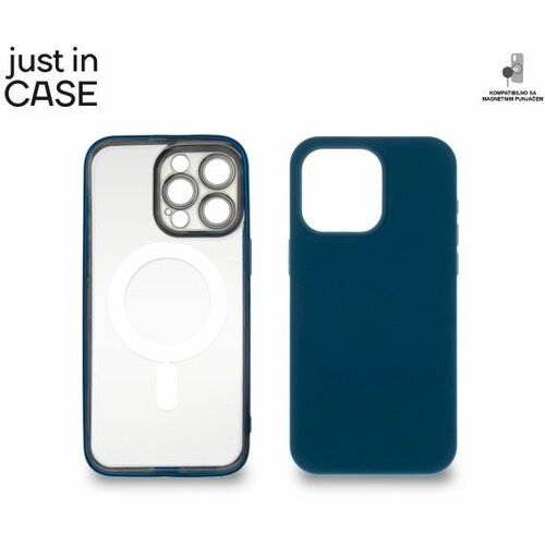 Just In Case 2u1 extra case mag mix plus paket plavi za iphone 15 pro max Slike