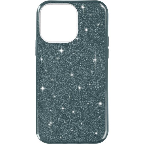 AVIZAR Ovitek z blešcicami za iPhone 14 Pro, mehak silikonski gel s trdo plastjo modre barve, (20713961) Cene