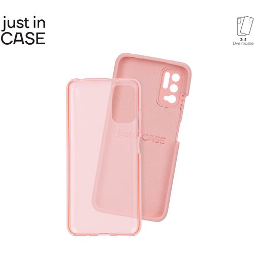 Just In Case 2u1 extra case mix paket pink za redmi note 10 5G Slike