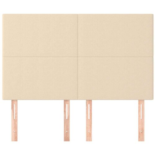  Uzglavlja 4 kom krem 72 x 5 x 78/88 cm od tkanine Slike
