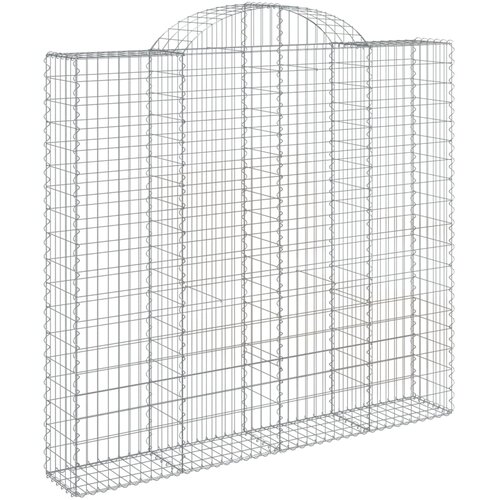  Lučne gabionske ko&amp;scaron;are 3 kom 200x30x180/200cm pocinčano željezo Slike