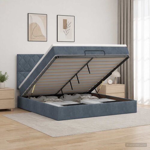  Krevet od pjene s madracem i LED-om Tamnosiva 180 x 200 cm Cijene