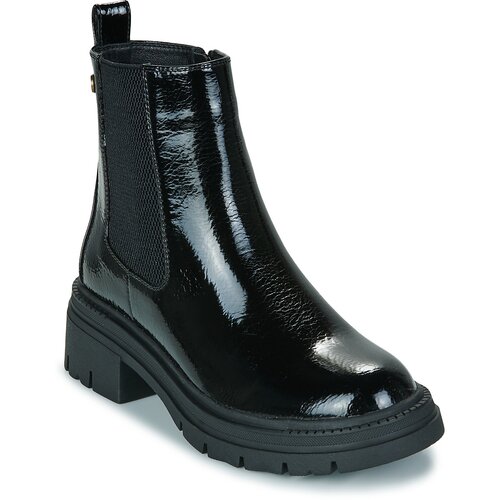 Xti Pol&amp;scaron;kornji 144297-BLACK-PATENT Črna Slike