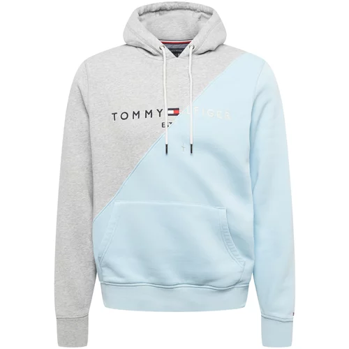 Tommy Remixed Sweater majica svijetloplava / tamno plava / siva melange / bijela