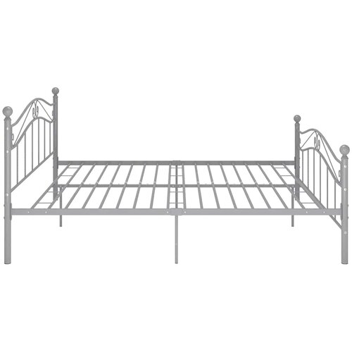  Okvir za krevet sivi metalni 160 x 200 cm Slike