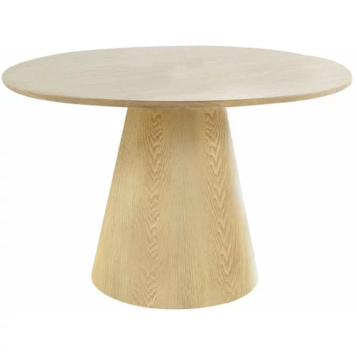 House Nordic Okrogla jedilna miza z mizno ploščo v jesenovem dekorju ø 120 cm Bolton –
