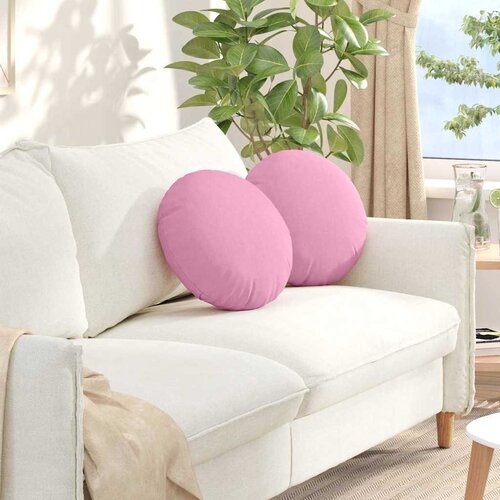  Jastučići za sjedenje 2 pcs Ružičasta &Oslash;40 x 13 cm tkanina Cijene