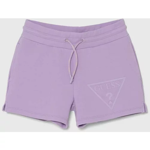 Guess Otroške kratke hlače vijolična barva