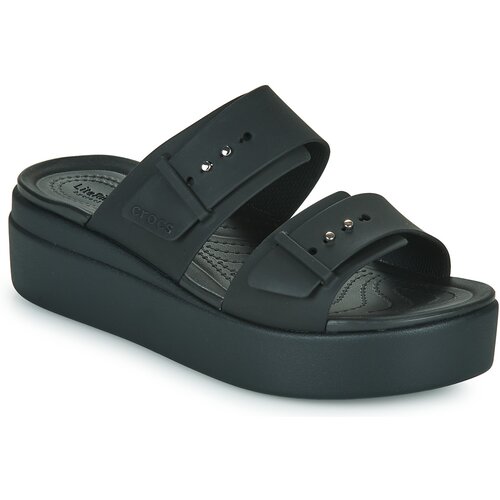 Crocs Natikači BROOKLYN SANDAL LOWWDG W Črna Slike