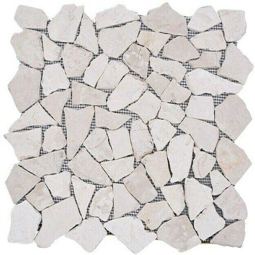 Uni mozaik pločica mramor (30,5 x 30,5 cm, bijele boje, mat) Cijene